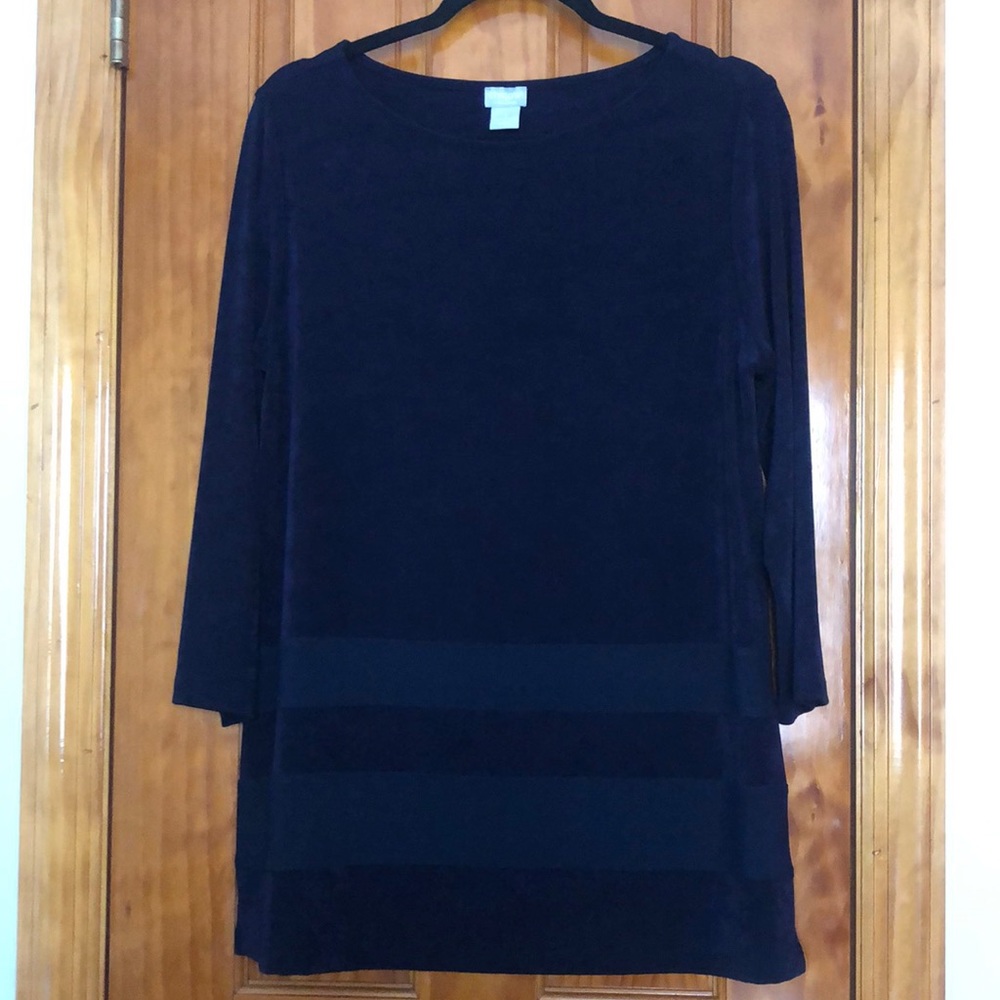 Navy blue tunic top